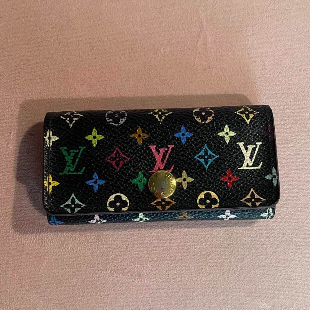 Louis Vuitton Murakami Multicolor Black Key Holder Wallet - Picture 7 of 7